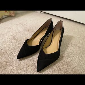 Talbots Black Erica 50 Ruffle Heels
